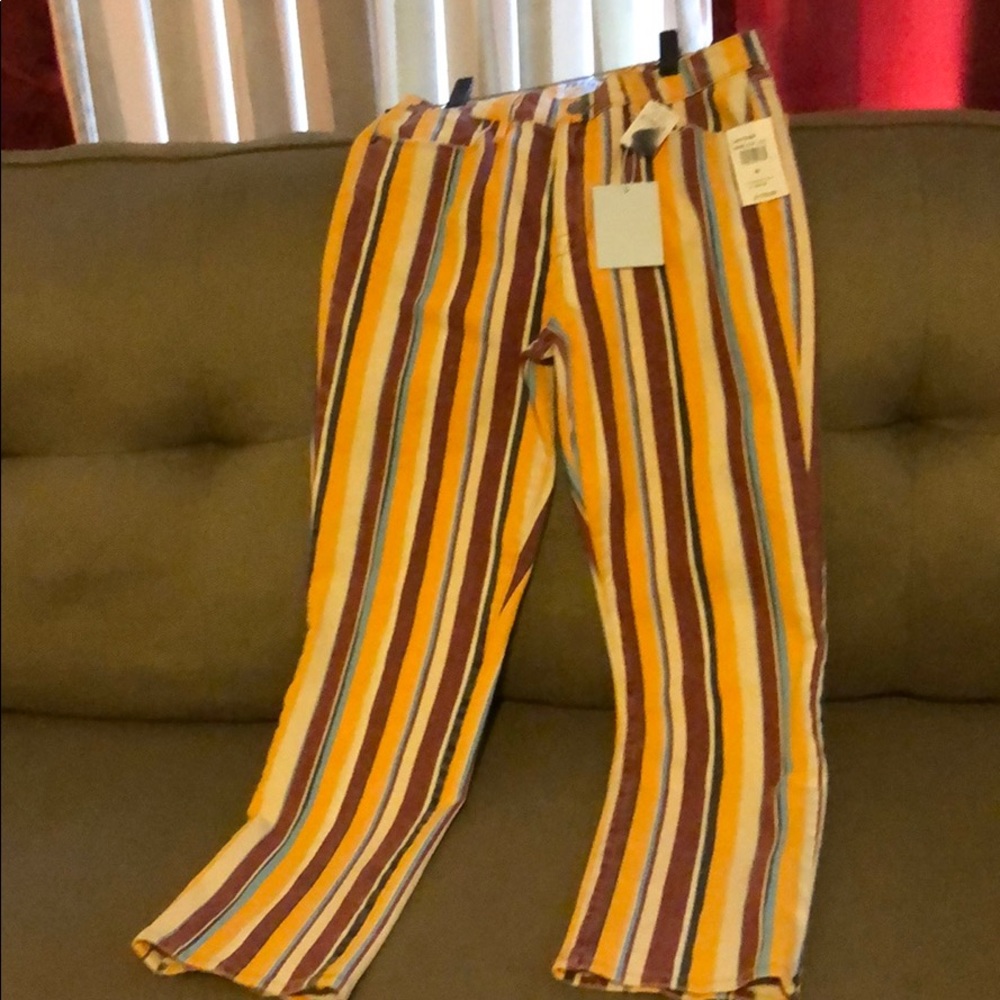 Striped denim